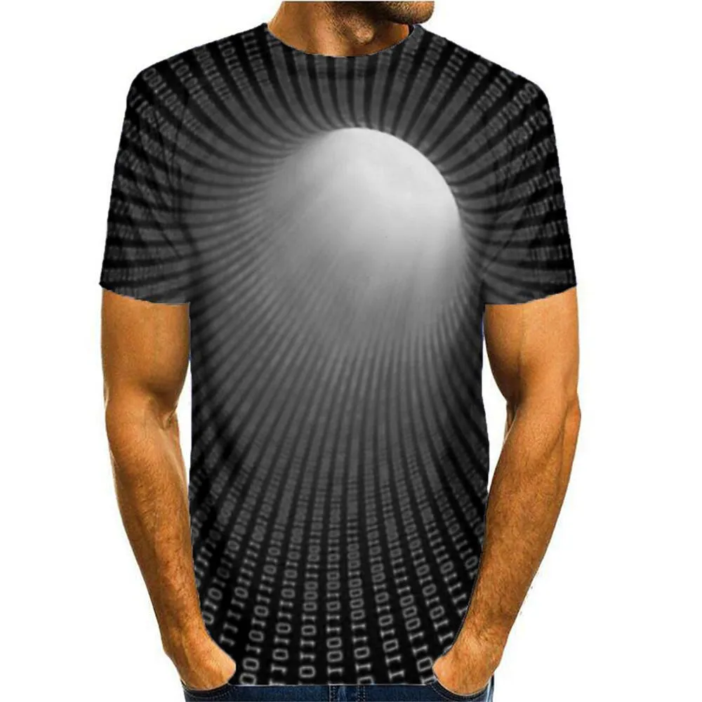 3D Graphic Printed Short Sleeve Shirts The Letter Printing