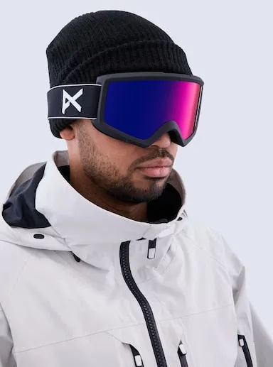 ANON Helix 2.0 Low Bridge goggles - Black w/ Sunny Red