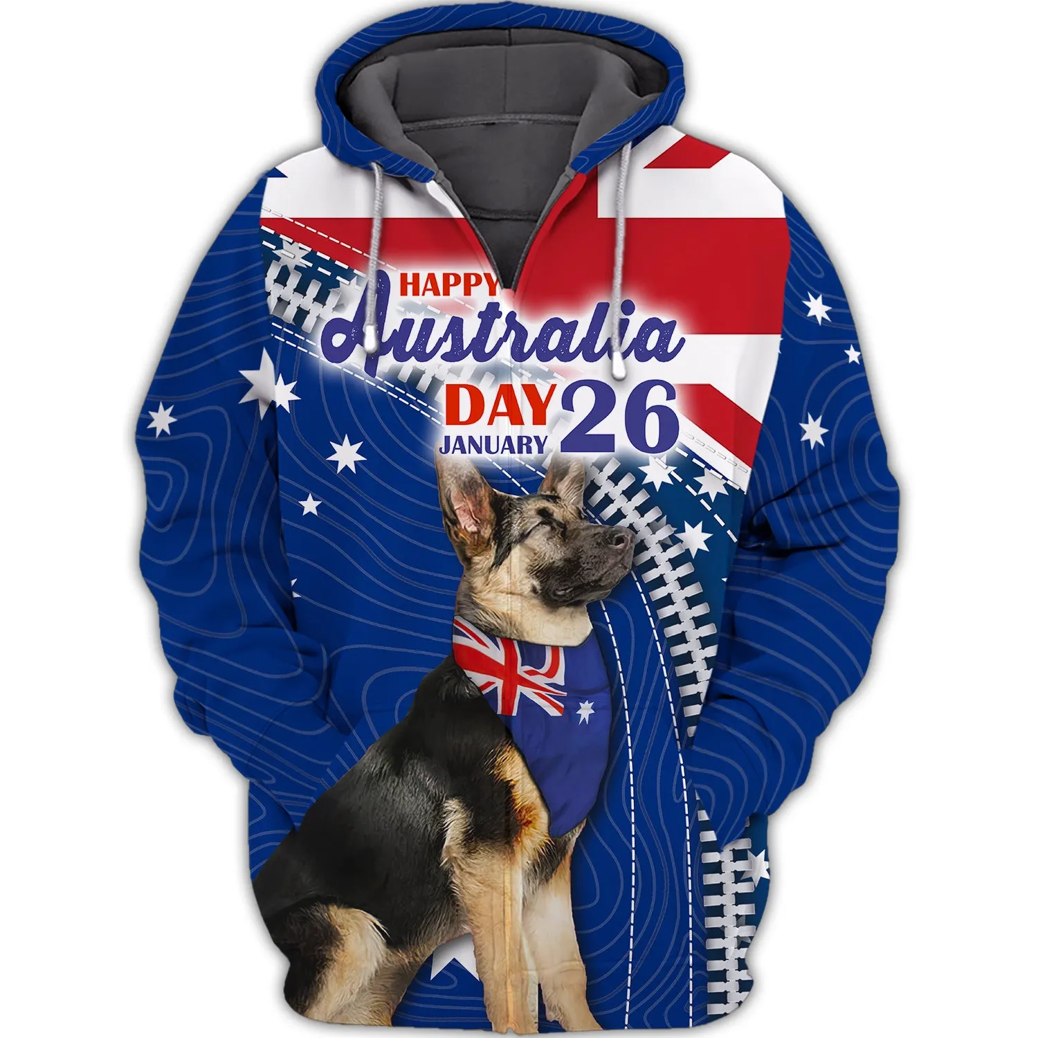 German Shepherd, Happy Australia Day