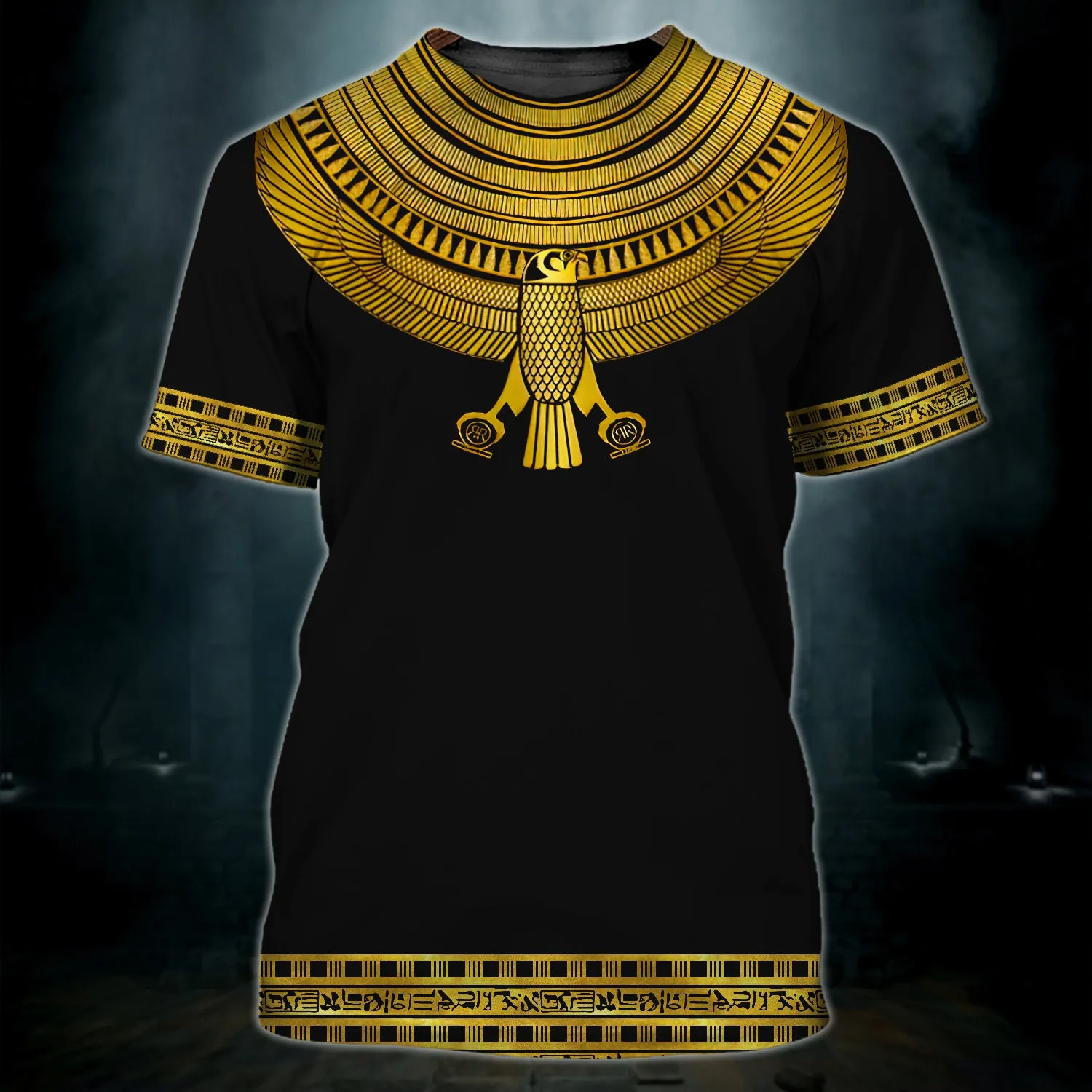 Golden Horus Black, Ancient Egypt 3D Shirts