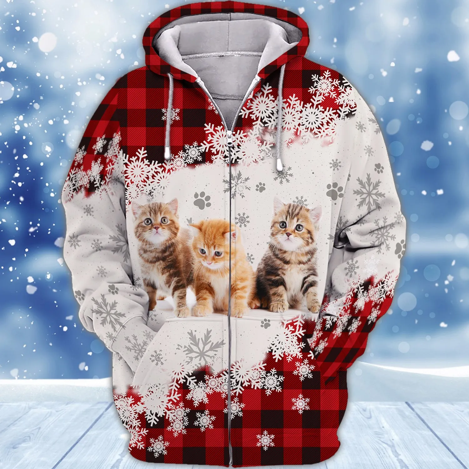 Never Walk Alone Christmas Cats 3D Shirts Design Shirts